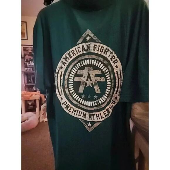 AMERICAN FIGHTER Polo Shirt ABILENE Athletic Biker MMA XL NWT A101 Excellent - Picture 2 of 6